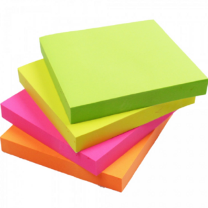 POST-IT (Verde, amarelo, laranja e rosa)